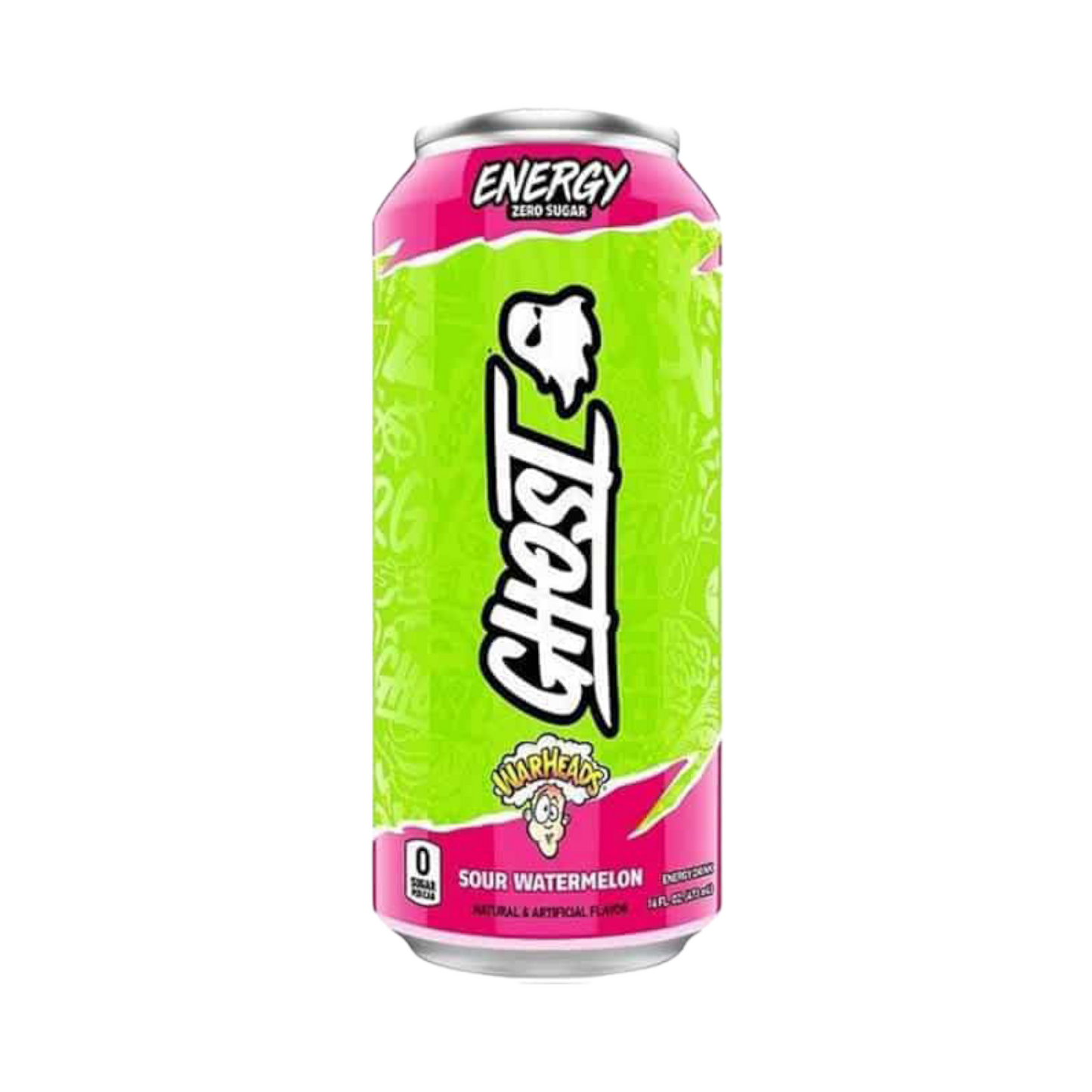 Ghost Zero Sugar Energy Drink Warheads Sour Watermelon - 16fl.oz (473ml)