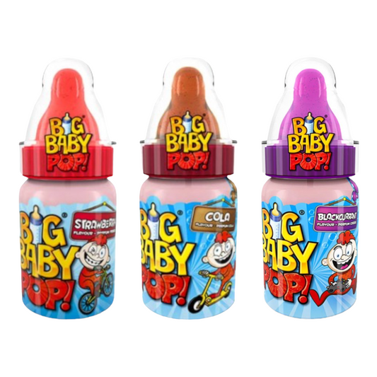 Bazooka Big Baby Pop With Candy Dip 32G