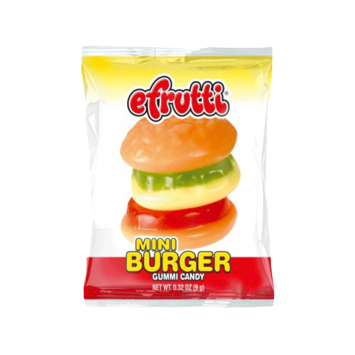 efrutti Gummi Candy Mini Burger 0.32oz (9g)