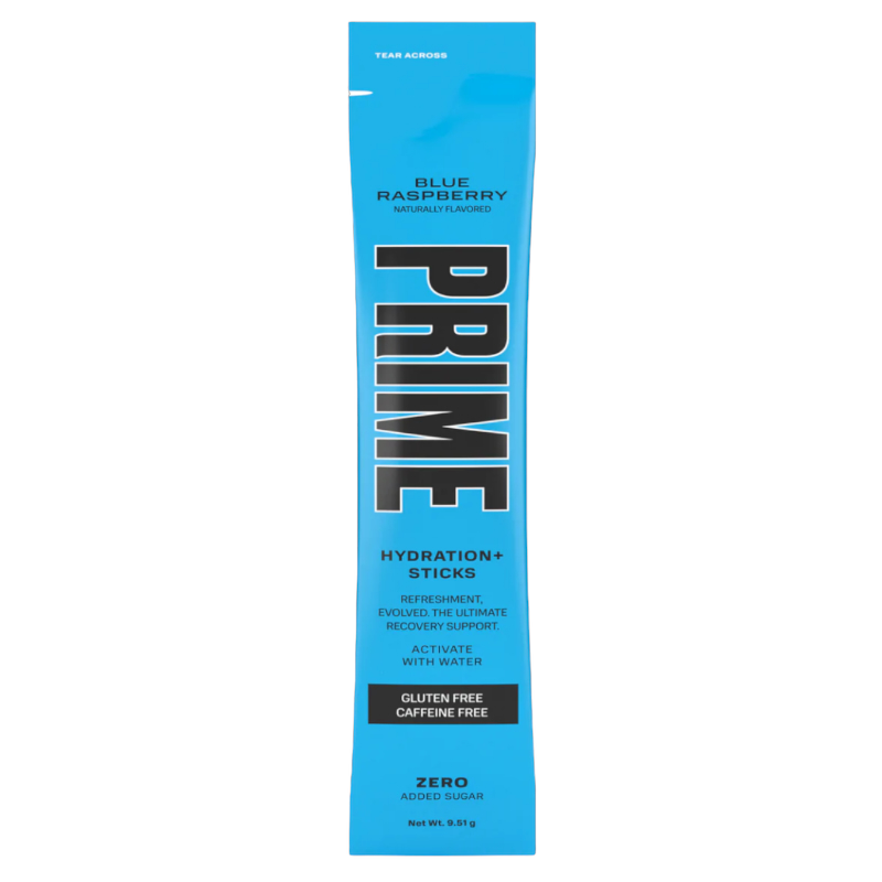 Blue Raspberry Hydration Stick PRIME Blue Raspberry Hydration Stick 9.51g (Single) – USA Bites
