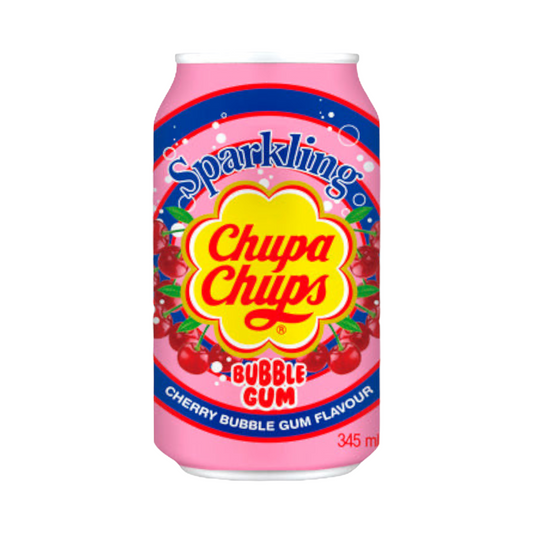 Chupa Chups Cherry Bubblegum Flavour Soda 345ml