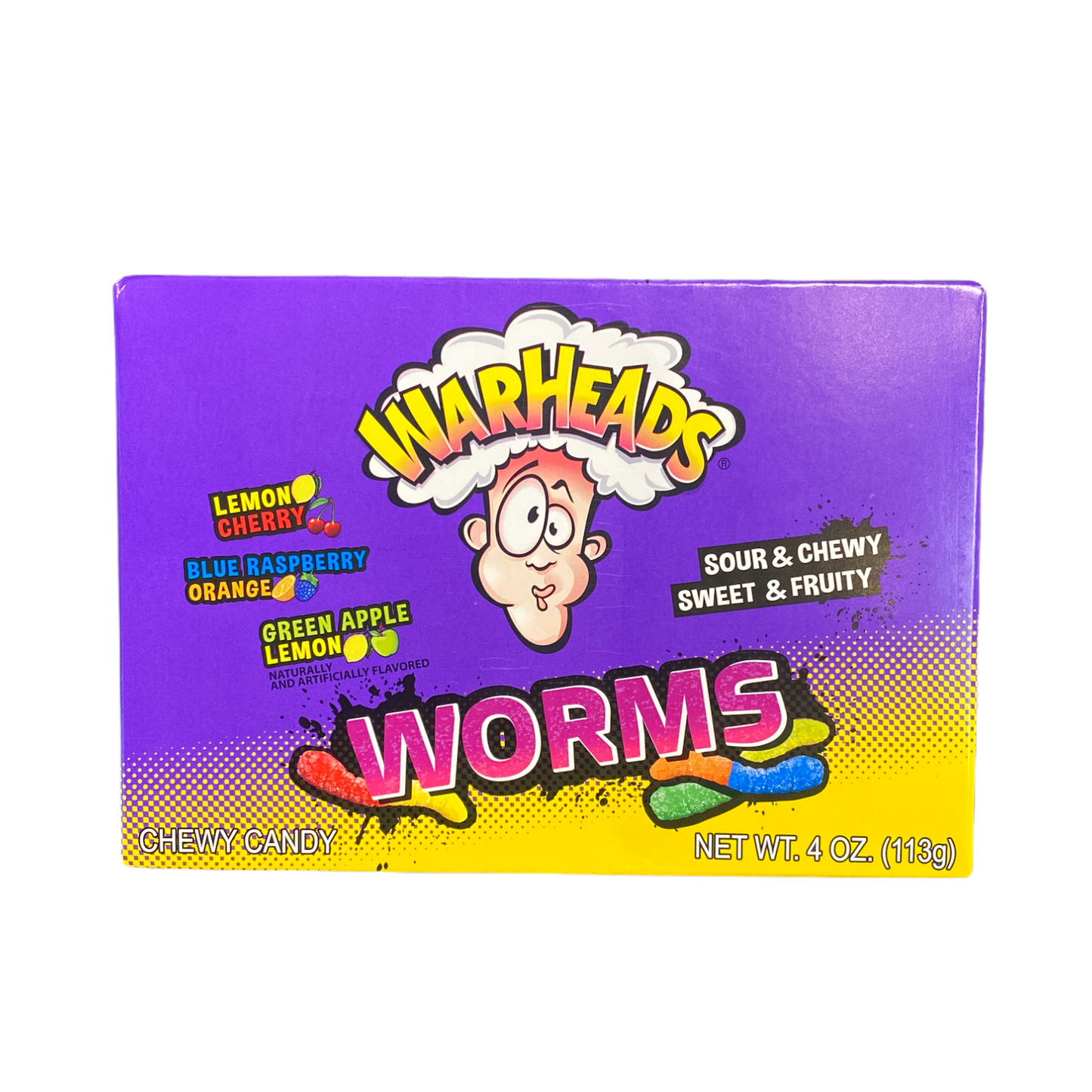 Warheads Sour Worms Theatre Box