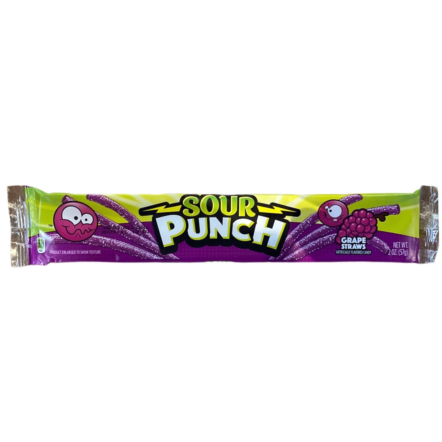 Sour Punch Grape Straws - 2oz (57g)