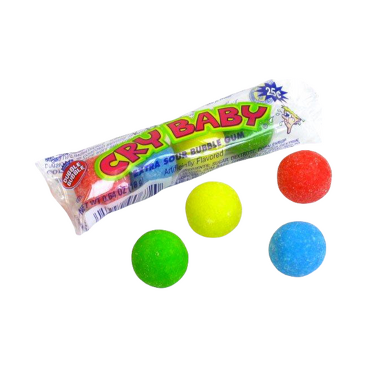 Dubble Bubble - Cry Baby Sour Bubble Gum - 4 Ball (22g)