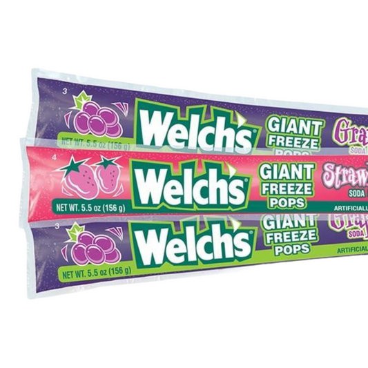 Welch's Soda Giant Freezer Pops STRAWBERRY/GRAPE