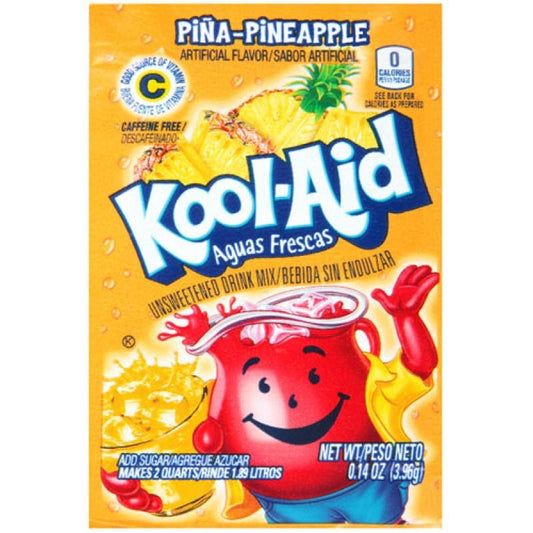 Kool Aid Pina Pineapple Unsweetened Drink Mix Sachet - 0.14oz (3.96g)