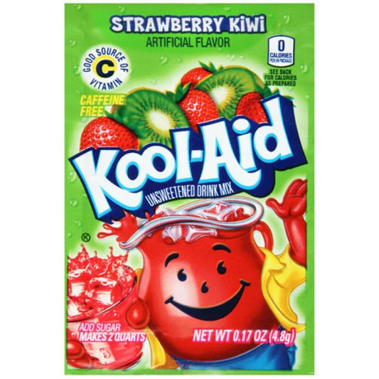 Kool-Aid Strawberry Kiwi Unsweetened Drink Mix Sachet - 0.17oz (4.8g)