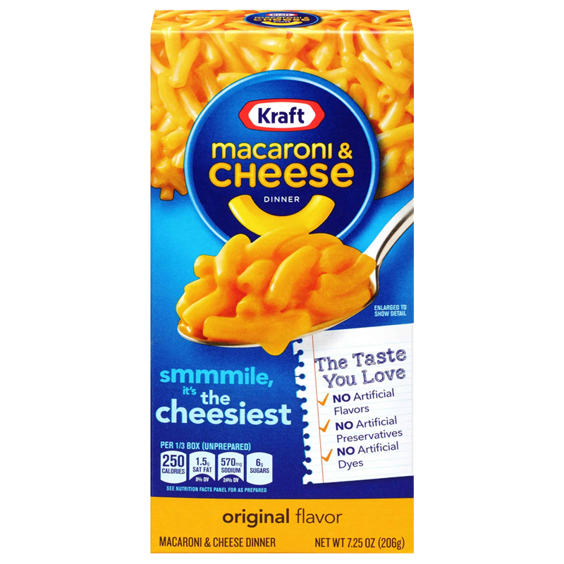 Kraft Macaroni Cheese Original 7.25oz (206g)