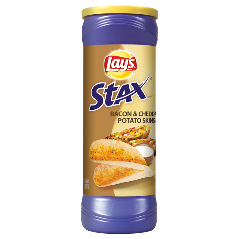 Lay's Stax Bacon & Cheddar Potato Skin 5.5oz