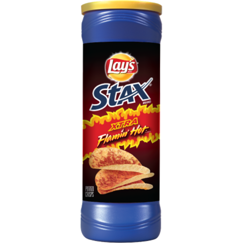 Lay's Stax Flamin' Hot Potato Crisps - 5.5oz (156g)