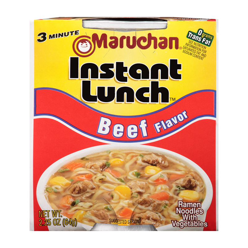 Maruchan - Beef Flavor Instant Lunch Ramen Noodles - 2.25oz (64g)