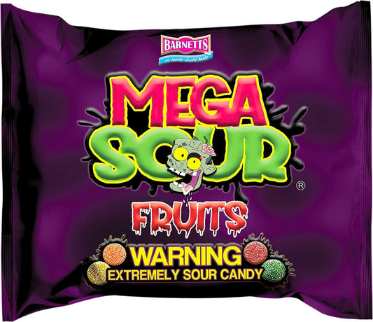 Barnetts Mega Sour Fruits Candy Bags 104g