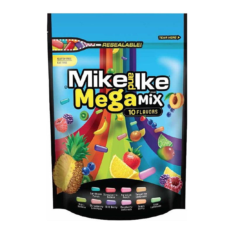 Mike And Ike Megamix Resealable Pouch - 10oz (283g)