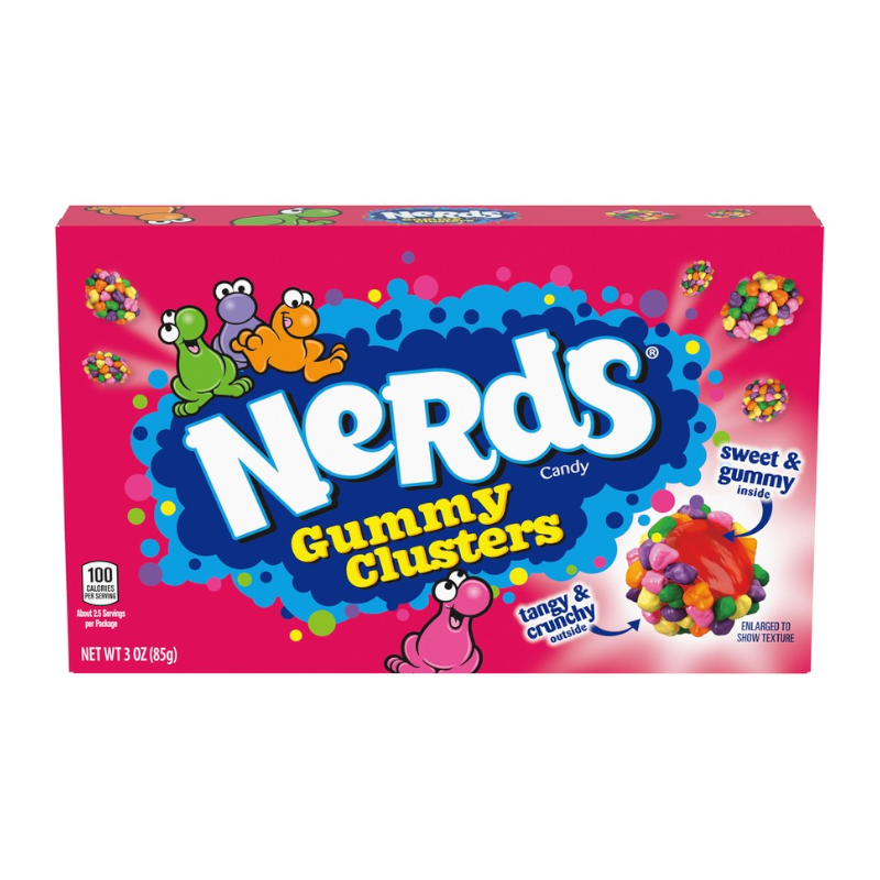 Nerds Gummy Clusters - 3oz (85g) - Theatre Box