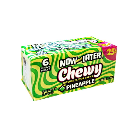Now & Later 6 Piece CHEWY Pineapple Candy