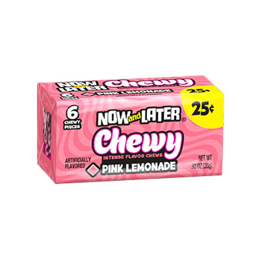 Now & Later 6 Piece CHEWY Pink Lemonade Candy