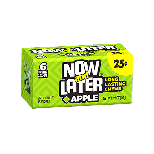Now & Later 6 Piece CHEWY Apple Candy