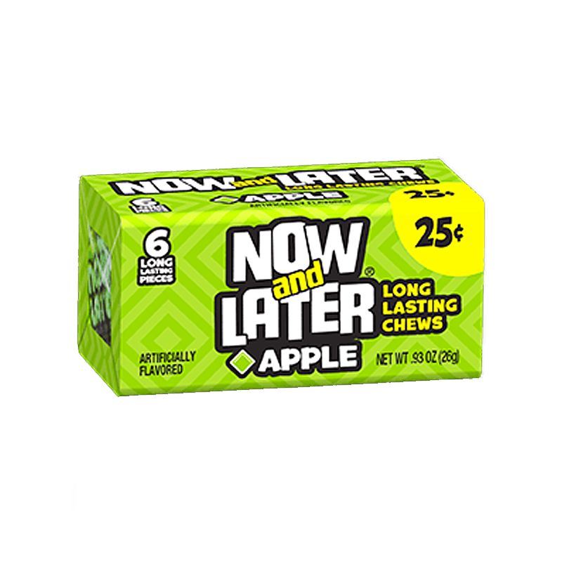 Now & Later 6 Piece CHEWY Apple Candy