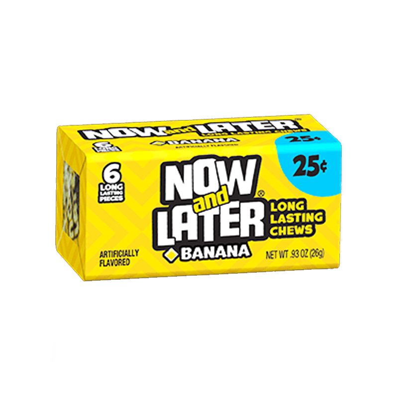 Now & Later 6 Piece Banana Candy 0.93oz (26g)