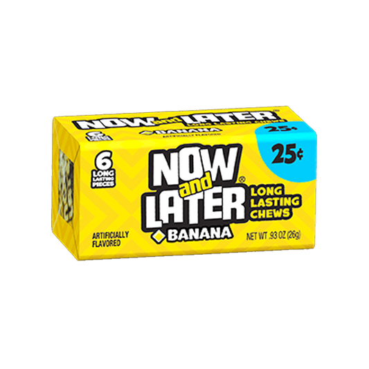 Now & Later 6 Piece Banana Candy 0.93oz (26g)