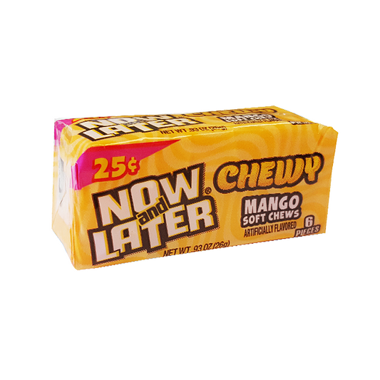 Now & Later 6 Piece CHEWY Mango Fruit Chews