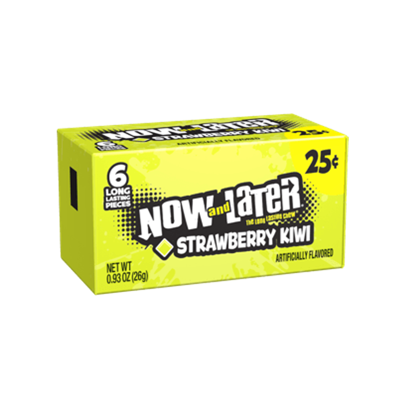 Now & Later 6 Piece Limited Edition Strawberry Kiwi Candy 0.93oz (26g)