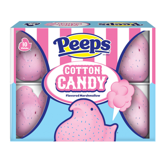 Peeps Easter Cotton Candy Chicks 10PK - 3oz (85g)