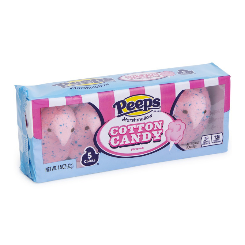 Peeps Easter Cotton Candy Chicks 5PK - 1.5oz (42g)