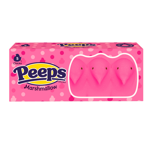 Peeps Easter Pink Chicks 5PK 1.5oz (42g) - 24CT