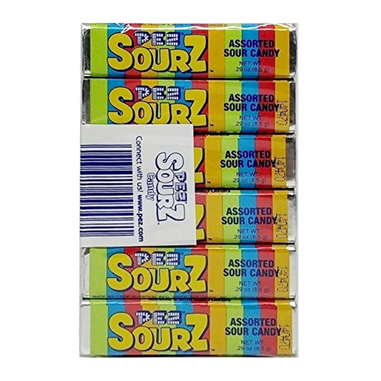 PEZ Sourz Refill Pack - 6 Packs - 1.74oz (51g)