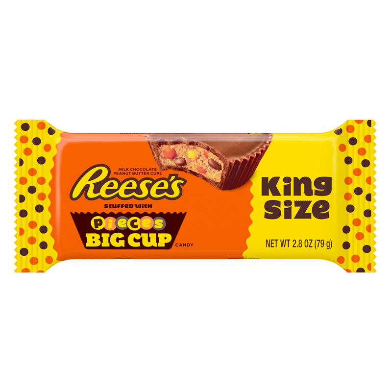Reese's Pieces Big Cup Peanut Butter Cups King Size 2.8oz (79g)