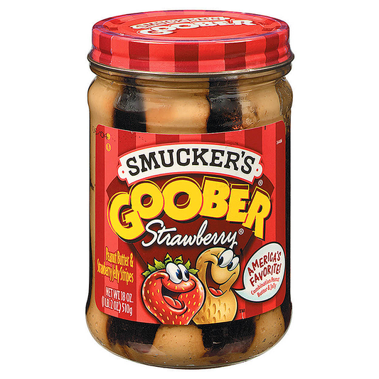 Smuckers Goober Strawberry Peanut Butter Jelly Stripes 18oz (510g)