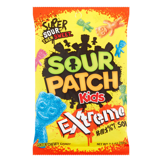 Sour Patch Kids Extreme Peg Bag - 7.2oz (204g)