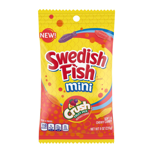 Swedish Fish Mini Crush Fruit Mix - 8oz (226g)