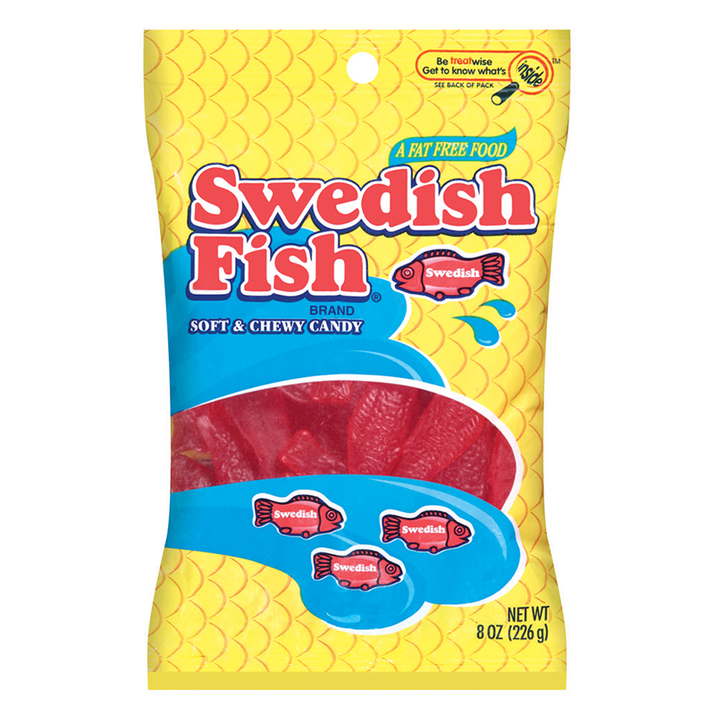 Swedish Fish Red Peg Bag 8oz (226g)