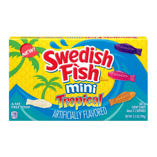 Swedish Fish Tropical - 3.5oz (99g) -  Theatre Box