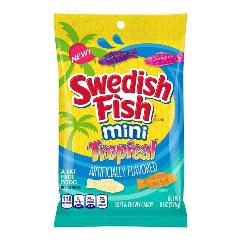 Swedish Fish Tropical Peg Bag - 8oz (226g)