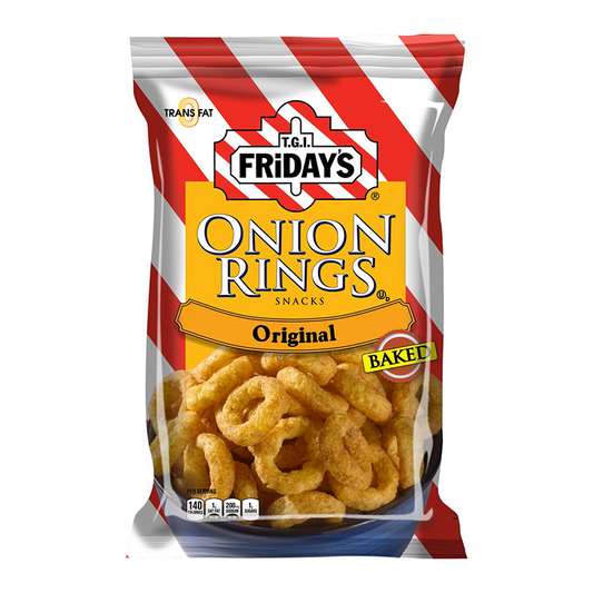 TGI Fridays Onion Rings Baked Snacks 2.75oz