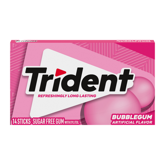 Trident Gum Bubblegum 14pc