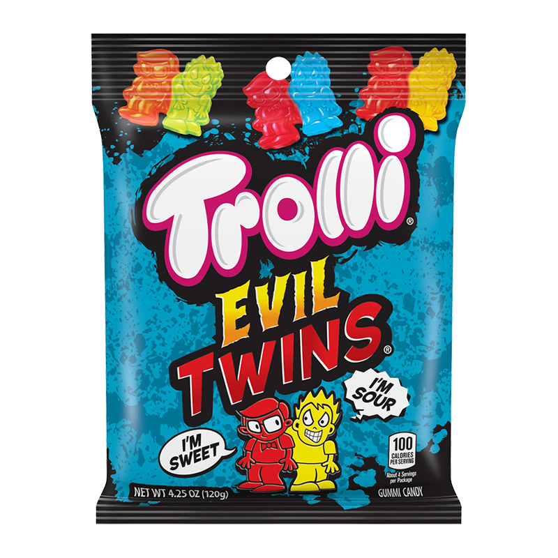 Trolli Evil Twins Peg Bag - 4.25oz (120g)
