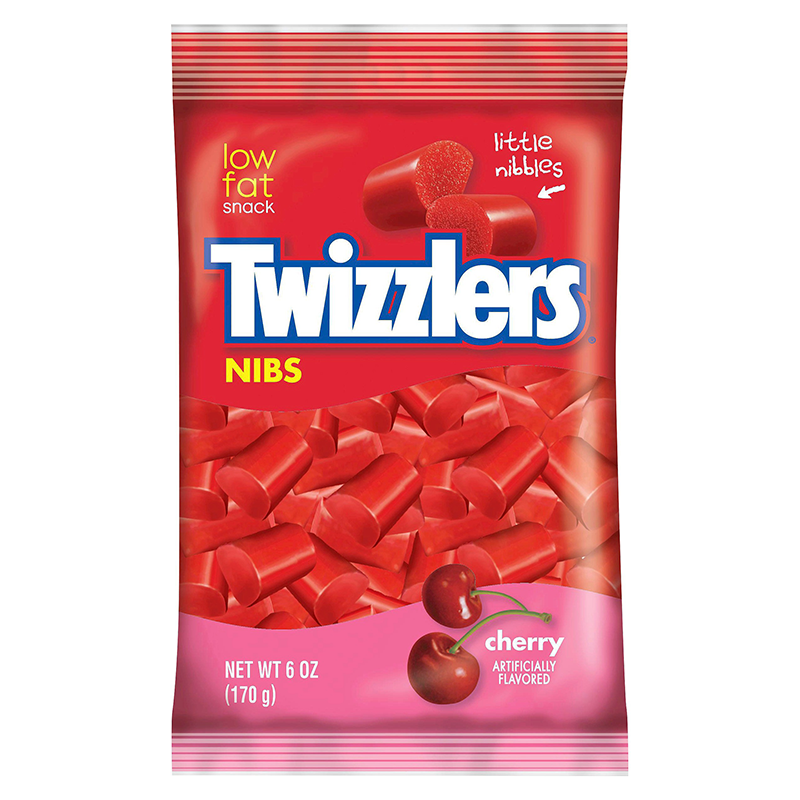 Twizzlers Cherry Nibs Peg Bag - 6oz (170g)