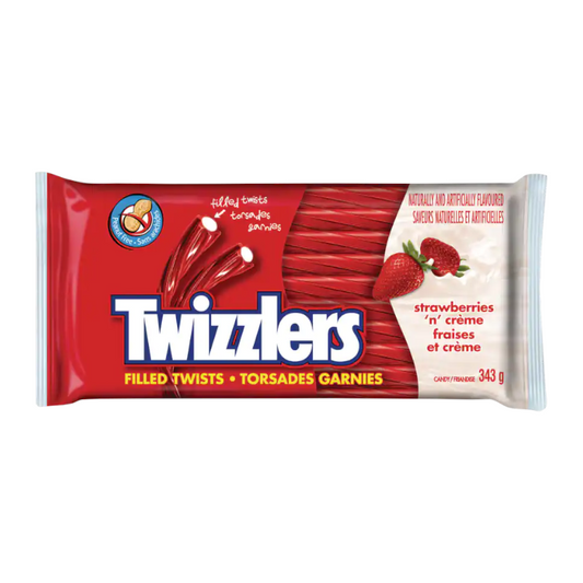 Twizzlers Strawberries n Crème Filled Twists - 343g [Canadian]