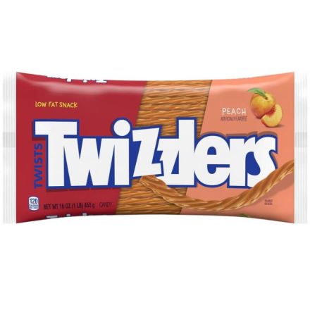 Twizzlers Peach Twist Bag - 453g