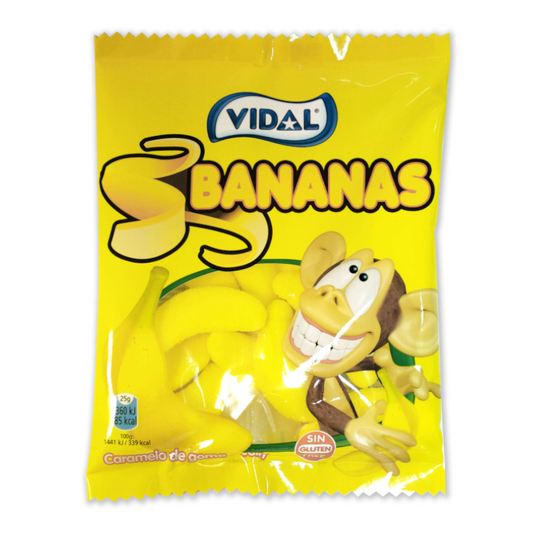 Vidal Bananas 3.17oz (90g)