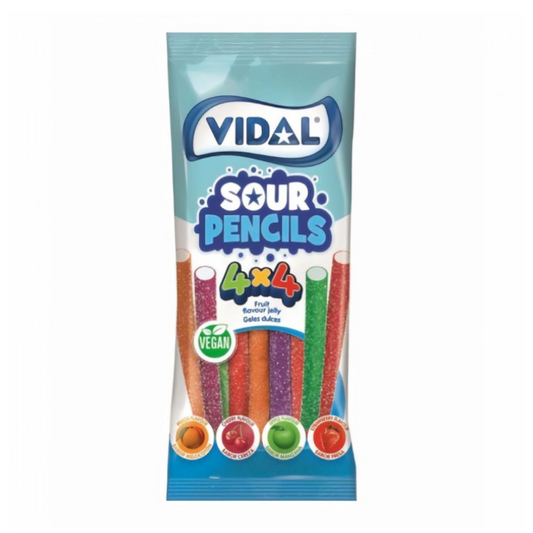 Vidal Vegan Sour Pencils - 3.5oz (100g)