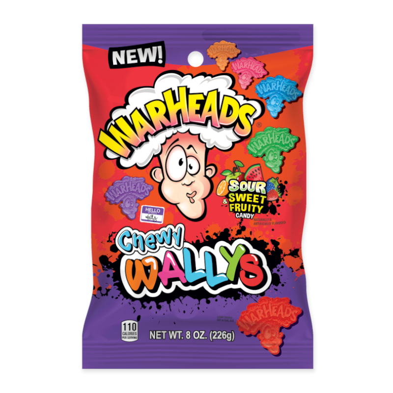 Warheads Chewy Wallys Sour Sweet & Fruity - 8oz (226g)