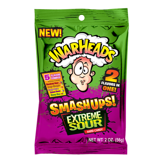 Warheads Smashups Extreme Sour Hard Candy 3.25oz (92g)