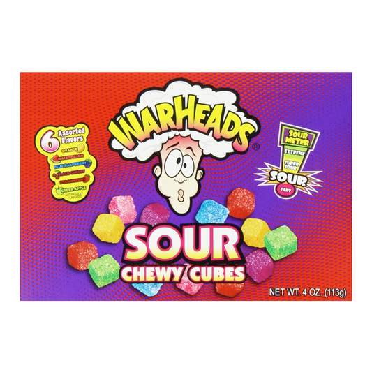 Warheads - Sour Chewy Cubes Theatre Box 4oz (113g)