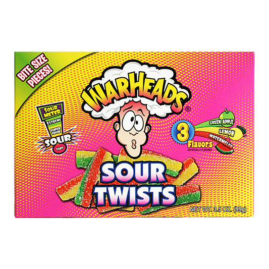 Warheads - Sour Twists - 3.5oz (99g) - Theatre Box