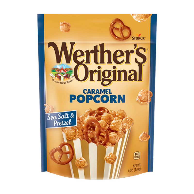 Werther's Sea Salt & Pretzel Caramel Popcorn - 5.29oz (150g)